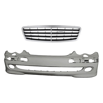 Replacement - 2-Piece (Front Bumper Cover, Grille) (Standard Line)