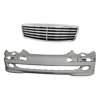 Replacement - 2-Piece (Front Bumper Cover, Grille) (Standard Line)