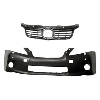 Replacement - 2-Piece (Front Bumper Cover, Grille) (Standard Line)