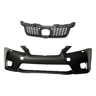 Replacement - 2-Piece (Front Bumper Cover, Grille) (Standard Line)