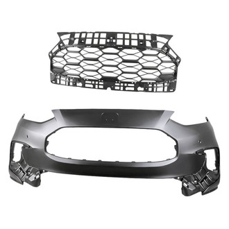 Replacement - 2-Piece (Front Bumper Cover, Grille) (Standard Line)