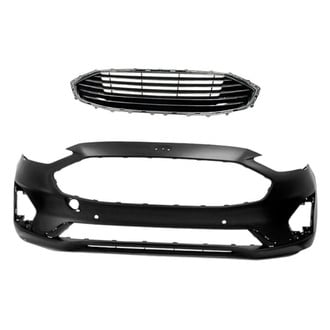 Replacement - 2-Piece (Front Bumper Cover, Grille) (CAPA Certified)
