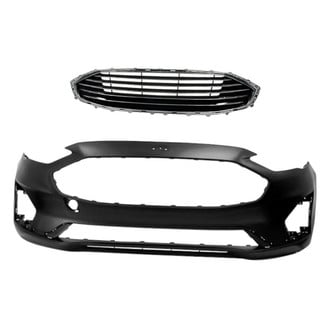 Replacement - 2-Piece (Front Bumper Cover, Grille) (CAPA Certified)
