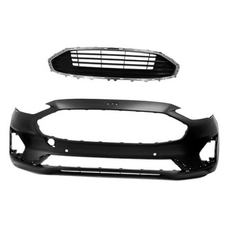 Replacement - 2-Piece (Front Bumper Cover, Grille) (CAPA Certified)