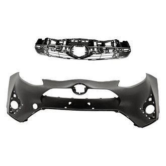 Replacement - 2-Piece (Front Bumper Cover, Grille) (Standard Line)