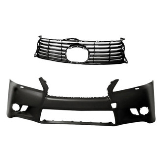 Replacement - 2-Piece (Front Bumper Cover, Grille) (Standard Line)