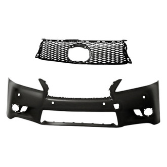 Replacement - 2-Piece (Front Bumper Cover, Grille) (Standard Line)