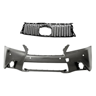 Replacement - 2-Piece (Front Bumper Cover, Grille) (Standard Line)
