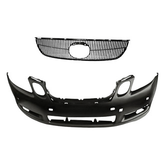Replacement - 2-Piece (Front Bumper Cover, Grille) (Standard Line)