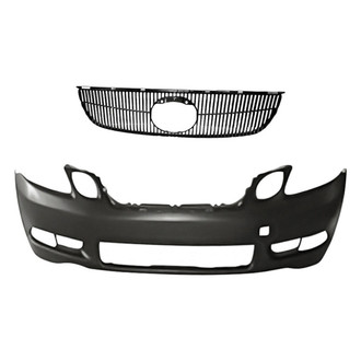 Replacement - 2-Piece (Front Bumper Cover, Grille) (Standard Line)