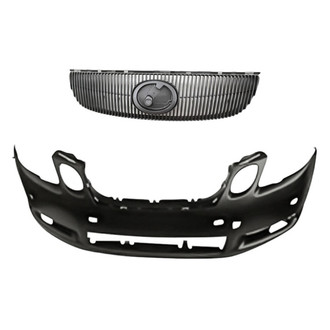 Replacement - 2-Piece (Front Bumper Cover, Grille) (Standard Line)
