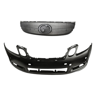 Replacement - 2-Piece (Front Bumper Cover, Grille) (Standard Line)