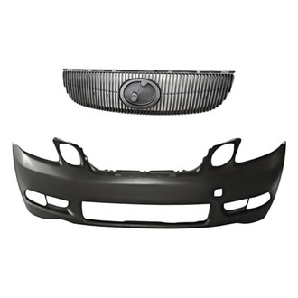 Replacement - 2-Piece (Front Bumper Cover, Grille) (Standard Line)