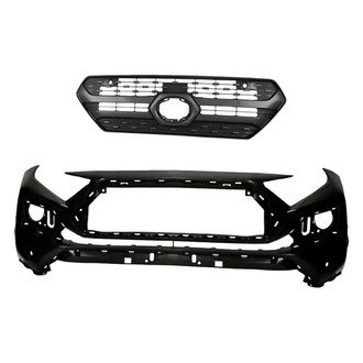 Replacement - 2-Piece (Front Bumper Cover, Grille) (CAPA Certified)
