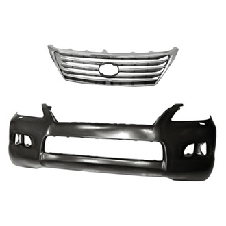Replacement - 2-Piece (Front Bumper Cover, Grille) (Standard Line)