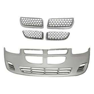 Replacement - 2-Piece (Front Bumper Cover, Grille) (Standard Line)