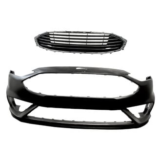 Replacement - 2-Piece (Front Bumper Cover, Grille) (CAPA Certified)