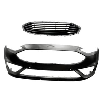 Replacement - 2-Piece (Front Bumper Cover, Grille) (CAPA Certified)