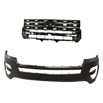 Replacement - 2-Piece (Front Bumper Cover, Grille)