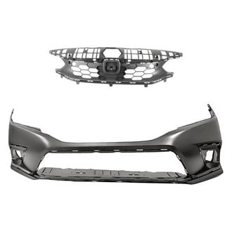 Replacement - 2-Piece (Front Bumper Cover, Grille) (CAPA Certified)