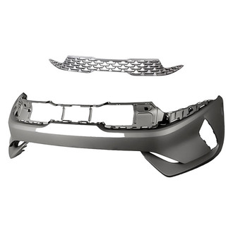Replacement - 2-Piece (Front Bumper Cover, Grille) (CAPA Certified)