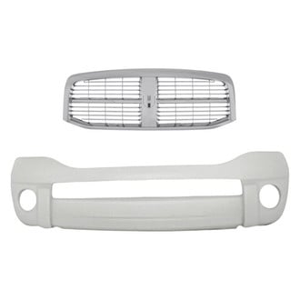 Replacement - 2-Piece (Front Bumper Cover, Grille) (Standard Line)