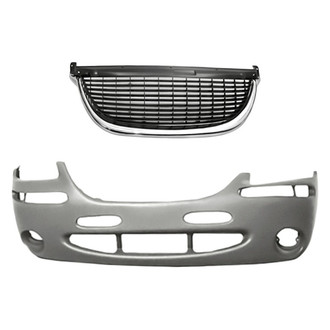 Replacement - 2-Piece (Front Bumper Cover, Grille) (Standard Line)