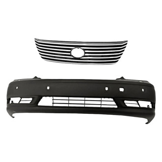 Replacement - 2-Piece (Front Bumper Cover, Grille) (Standard Line)
