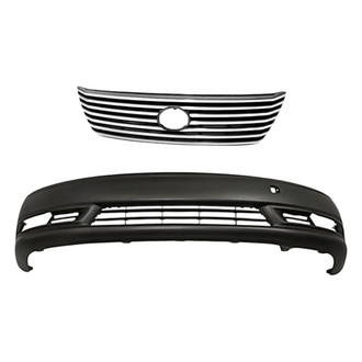 Replacement - 2-Piece (Front Bumper Cover, Grille) (Standard Line)
