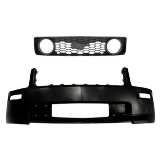 Replacement - 2-Piece (Front Bumper Cover, Grille) (Standard Line)