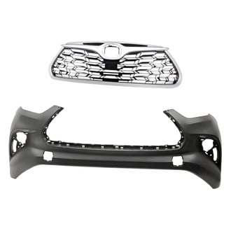 Replacement - 2-Piece (Front Bumper Cover, Grille) (CAPA Certified)