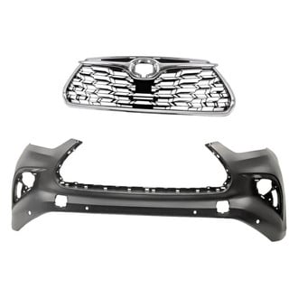 Replacement - 2-Piece (Front Bumper Cover, Grille) (CAPA Certified)