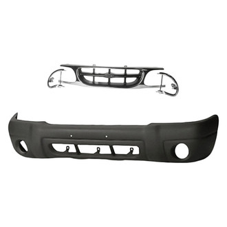 Replacement - 2-Piece (Front Bumper Cover, Grille) (Standard Line)