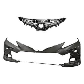 Replacement - 2-Piece (Front Bumper Cover, Grille) (CAPA Certified)