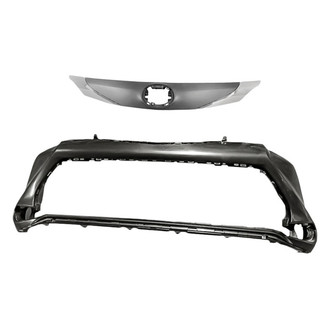 Replacement - 2-Piece (Front Bumper Cover, Grille) (CAPA Certified)