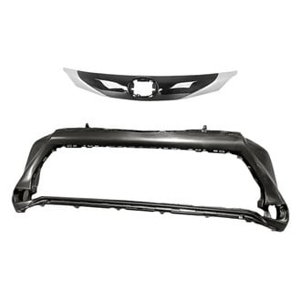 Replacement - 2-Piece (Front Bumper Cover, Grille) (CAPA Certified)