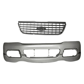 Replacement - 2-Piece (Front Bumper Cover, Grille) (Standard Line)
