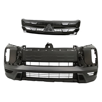 Replacement - 2-Piece (Front Bumper Cover, Grille) (CAPA Certified)