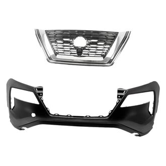 Replacement - 2-Piece (Front Bumper Cover, Grille) (CAPA Certified)