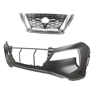 Replacement - 2-Piece (Front Bumper Cover, Grille) (CAPA Certified)