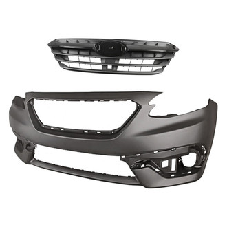 Replacement - 2-Piece (Front Bumper Cover, Grille) (CAPA Certified)