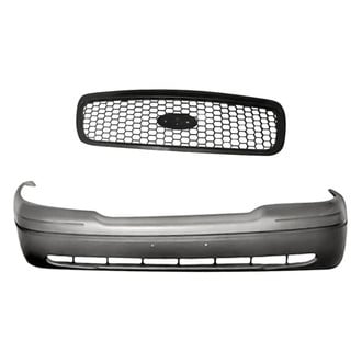Replacement - 2-Piece (Front Bumper Cover, Grille)