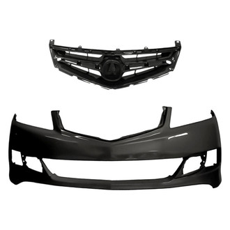 Replacement - 2-Piece (Front Bumper Cover, Grille)