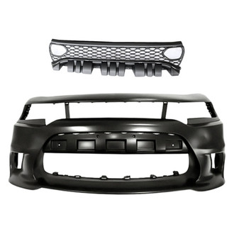 Replacement - 2-Piece (Front Bumper Cover, Grille) (CAPA Certified)