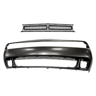 Replacement - 2-Piece (Front Bumper Cover, Grille) (CAPA Certified)