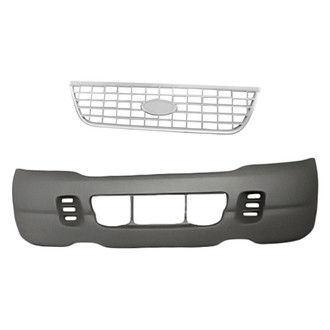 Replacement - 2-Piece (Front Bumper Cover, Grille) (Standard Line)