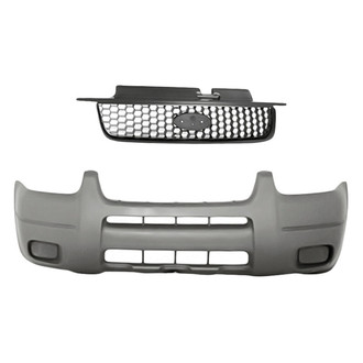 Replacement - 2-Piece (Front Bumper Cover, Grille) (Standard Line)