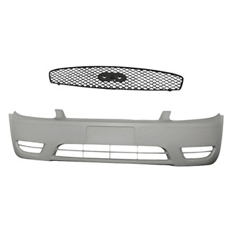 Replacement - 2-Piece (Front Bumper Cover, Grille)