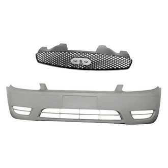 Replacement - 2-Piece (Front Bumper Cover, Grille) (Standard Line)
