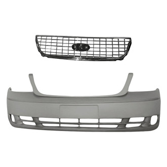 Replacement - 2-Piece (Front Bumper Cover, Grille) (Standard Line)
